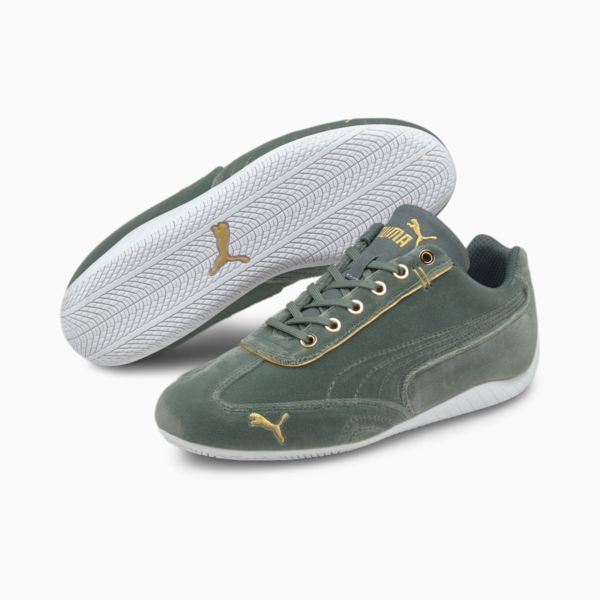 Tenisky Puma Speedcat Velvet Damske Zelene/Zlate | SK397652