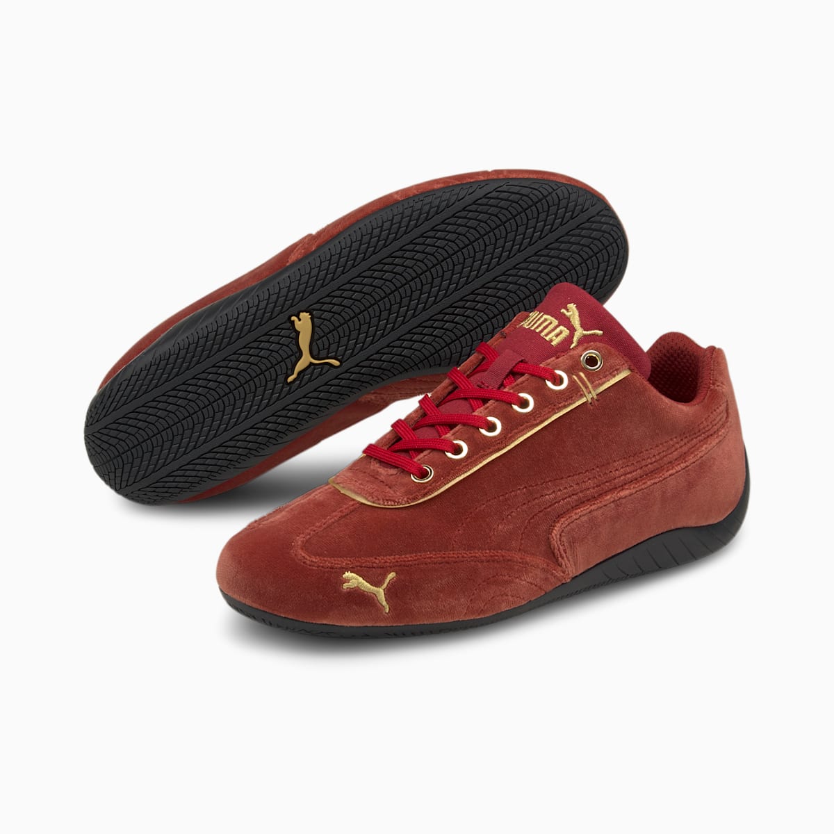 Tenisky Puma Speedcat Velvet Damske Červené/Zlate | SK875920