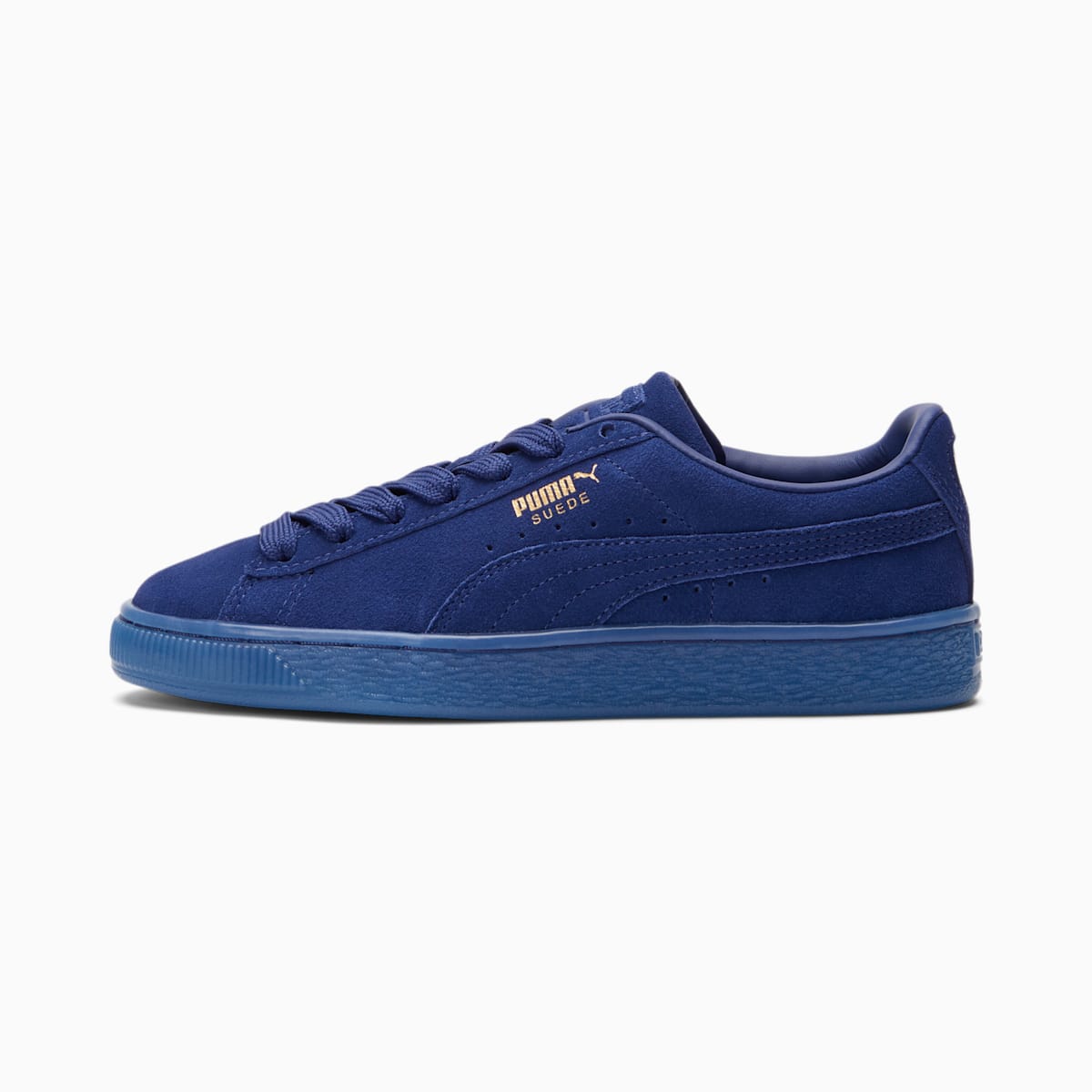 Tenisky Puma Suede Classic Mono Gold JR Chlapcenske Modre/Zlate | SK041268