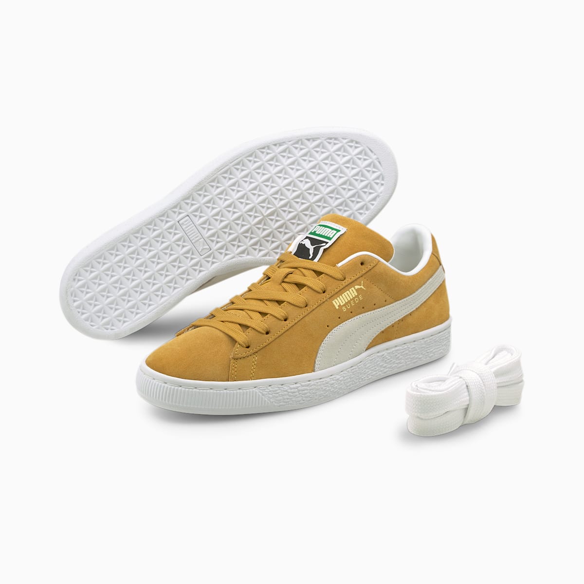 Tenisky Puma Suede Classic XXI Damske Oranžové Horčica Biela/Biele | SK842671