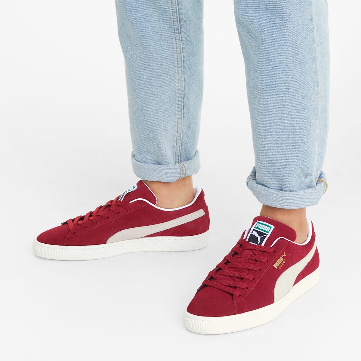 Tenisky Puma Suede Classic XXI Damske Tmavo Červené/Biele | SK764923