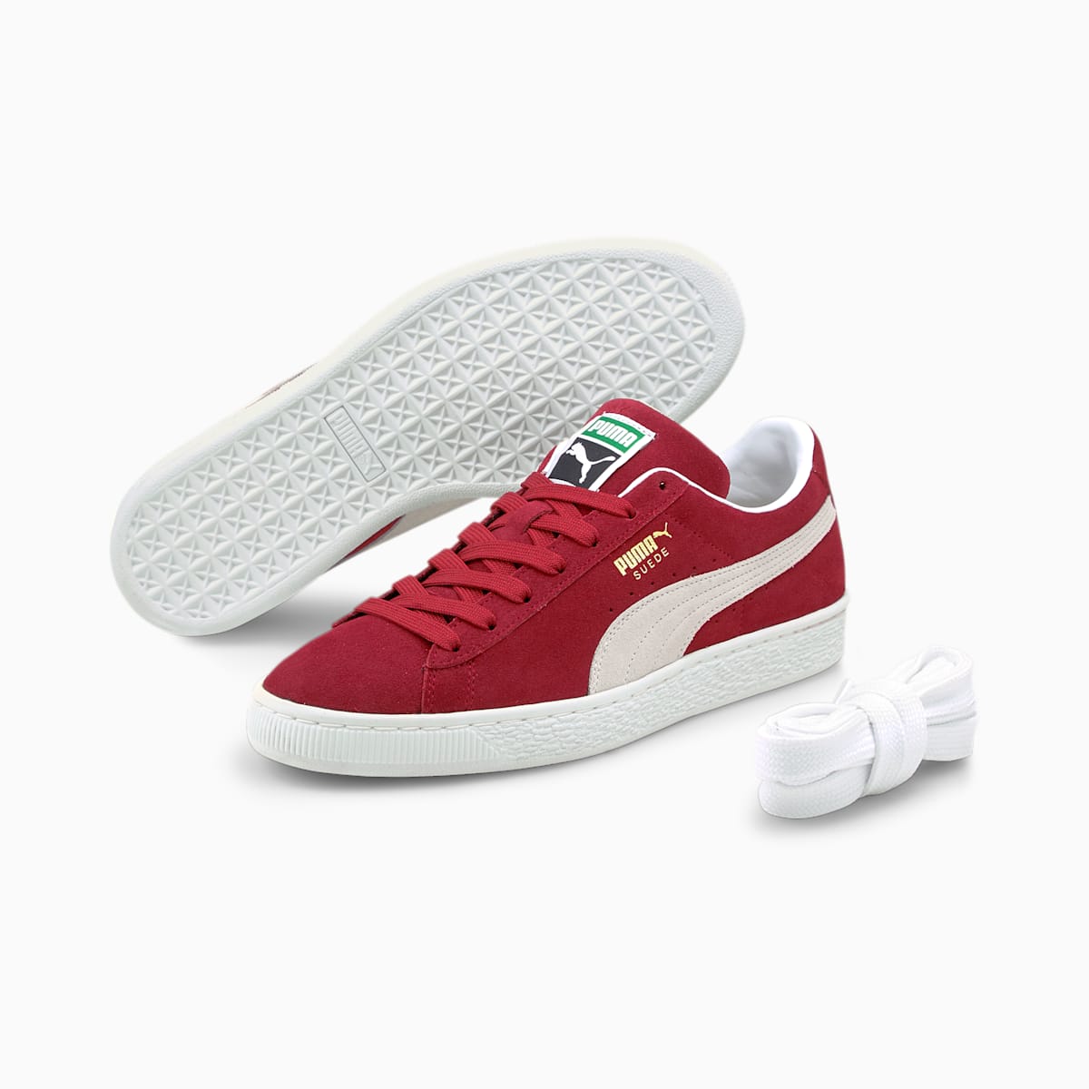 Tenisky Puma Suede Classic XXI Damske Tmavo Červené/Biele | SK764923