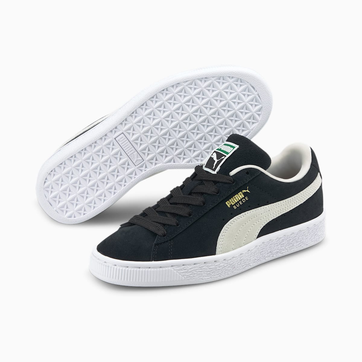 Tenisky Puma Suede Classic XXI JR Chlapcenske Čierne/Biele | SK359846