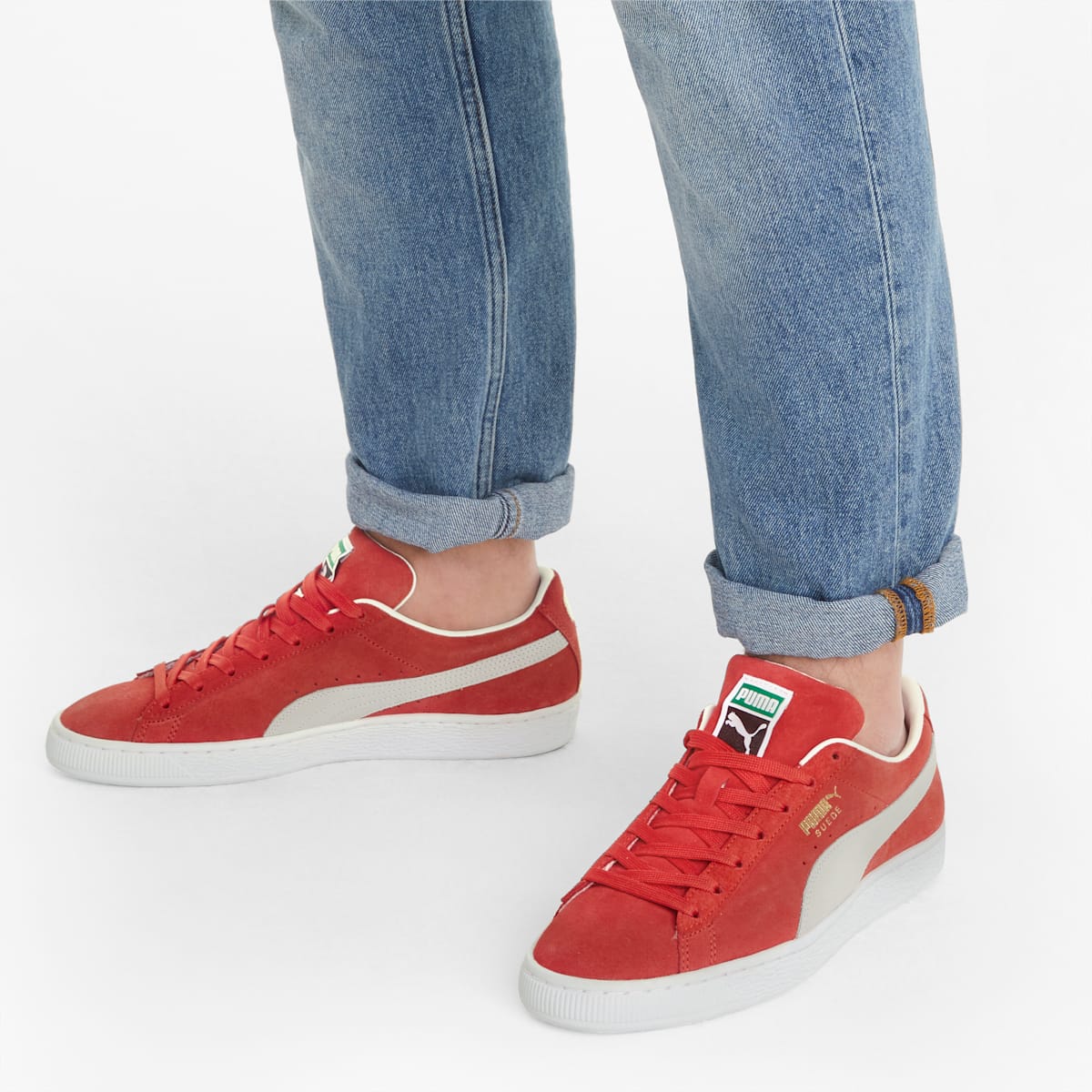 Tenisky Puma Suede Classic XXI Panske Červené/Biele | SK129356