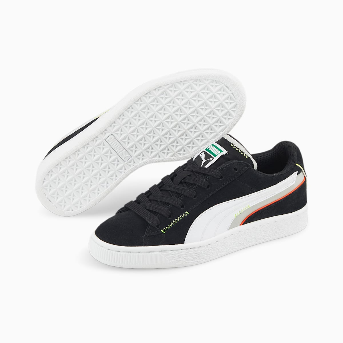 Tenisky Puma Suede Displaced JR Chlapcenske Čierne/Biele | SK763504