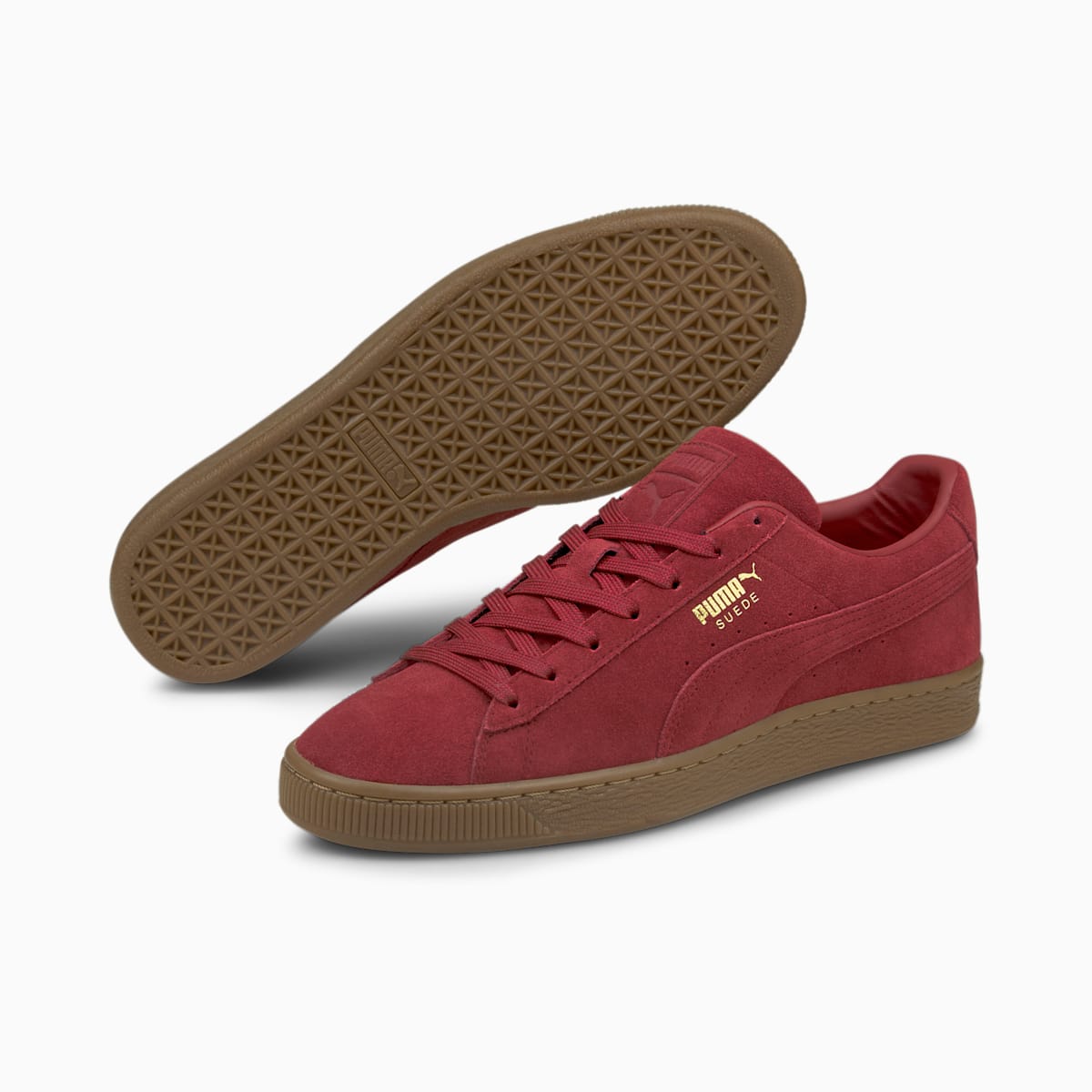 Tenisky Puma Suede Gum Panske Červené | SK239846