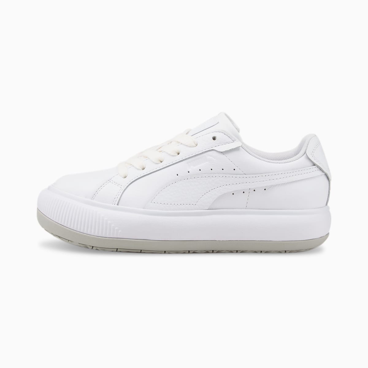 Tenisky Puma Suede Mayu Raw Leather Damske Biele/Siva Nachový | SK513962