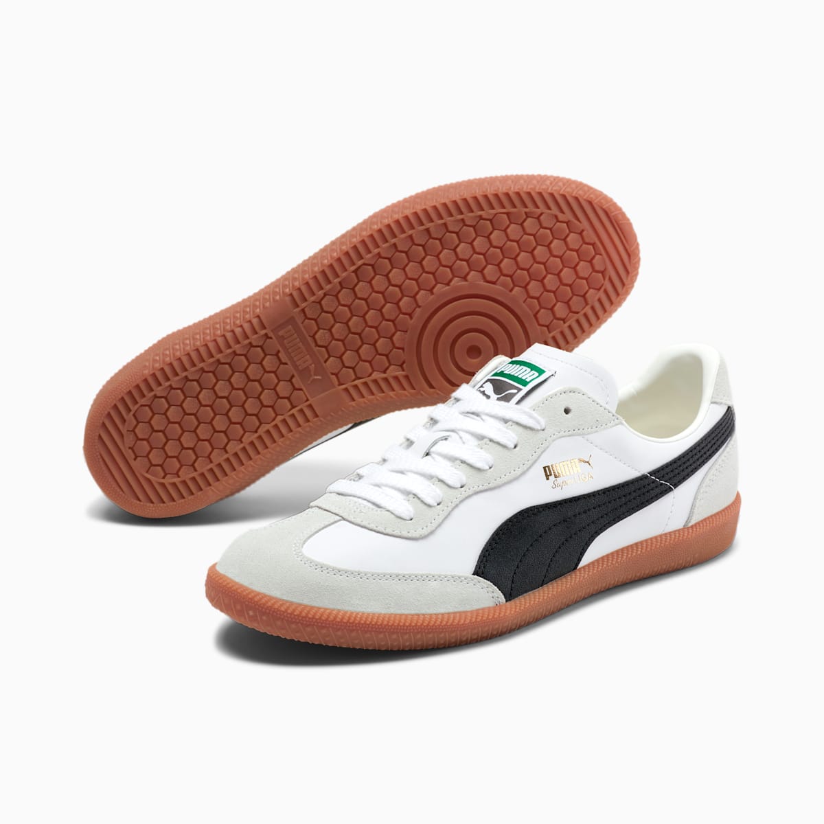 Tenisky Puma Super Liga OG Retro Panske Biele/Čierne/Zlate | SK849162