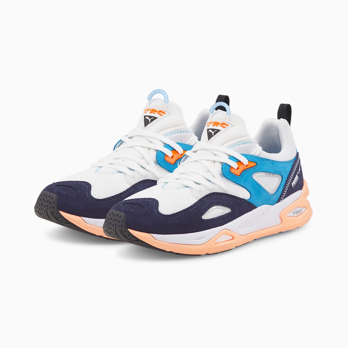 Tenisky Puma TRC Blaze The Triangle Panske Biele/Námornícka Modrá/Oranžové | SK641935