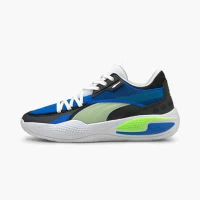 Basketbalove Tenisky Puma Court Rider I Damske Modre/Zelene | SK283470