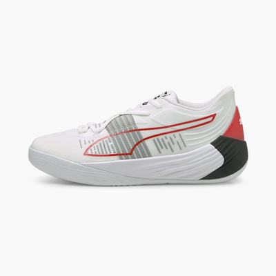 Basketbalove Tenisky Puma Fusion Nitro Panske Biele/Červené | SK735894