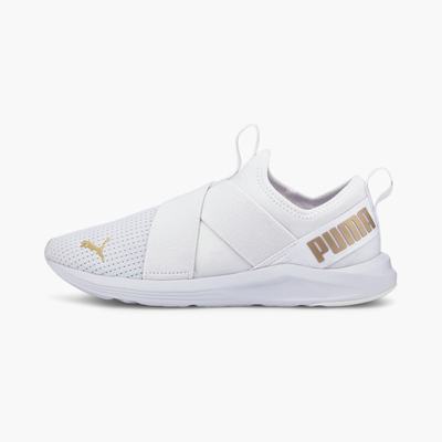 Botasky Puma Prowl Slip On Damske Biele/Zlate | SK537206