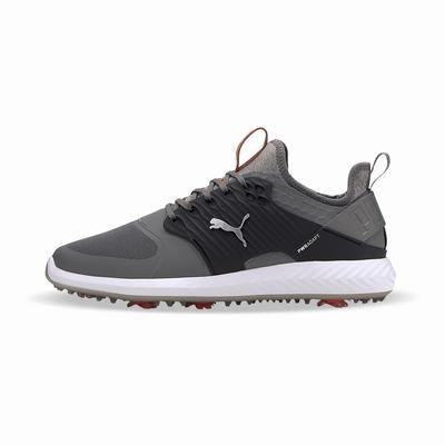 Golfove Topanky Puma IGNITE PWRADAPT Caged Panske Hnedožltý/Strieborne/Čierne | SK065739