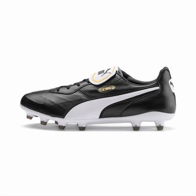 Kopačky Puma KING Top FG Damske Čierne/Biele | SK602953