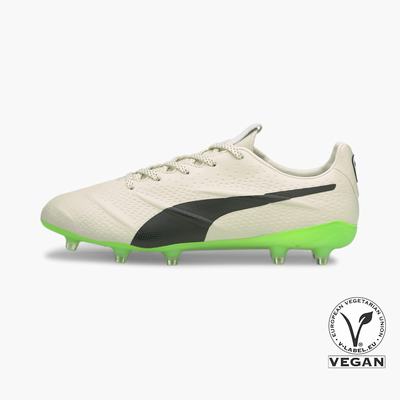 Kopačky Puma King Platinum 21 VGN FG/AG Panske Biele/Čierne/Zelene | SK214598