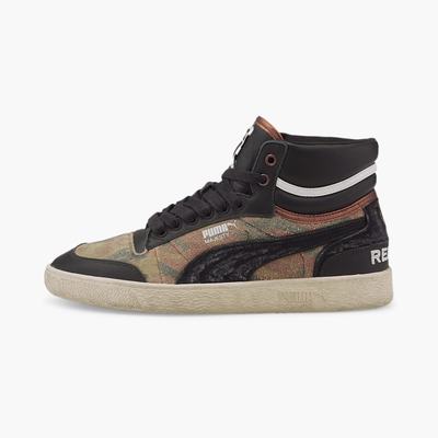 Tenisky Puma Ralph Sampson x Replay Mid Camo Damske Čierne/Tmavo Zelene | SK019275