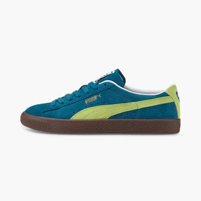 Tenisky Puma Suede VTG Damske Modre Koralove/Žlté | SK904851