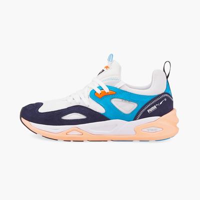 Tenisky Puma TRC Blaze The Triangle Panske Biele/Námornícka Modrá/Oranžové | SK641935