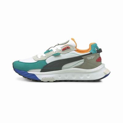 Tenisky Puma Wild Rider Layers Damske Biele/Zelene | SK071386